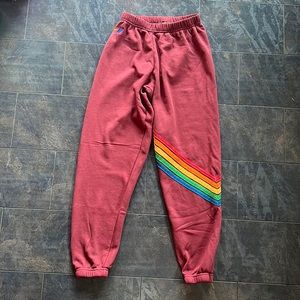 WOMEN'S CHEVRON 5 SWEATPANTS - CLARET -XS *LIKE NEW*